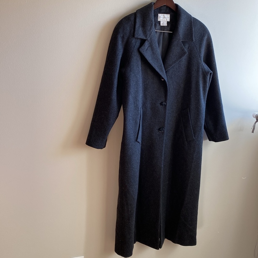 Worthington 100% Wool Coat Size 8 Black - Picture 4 of 12